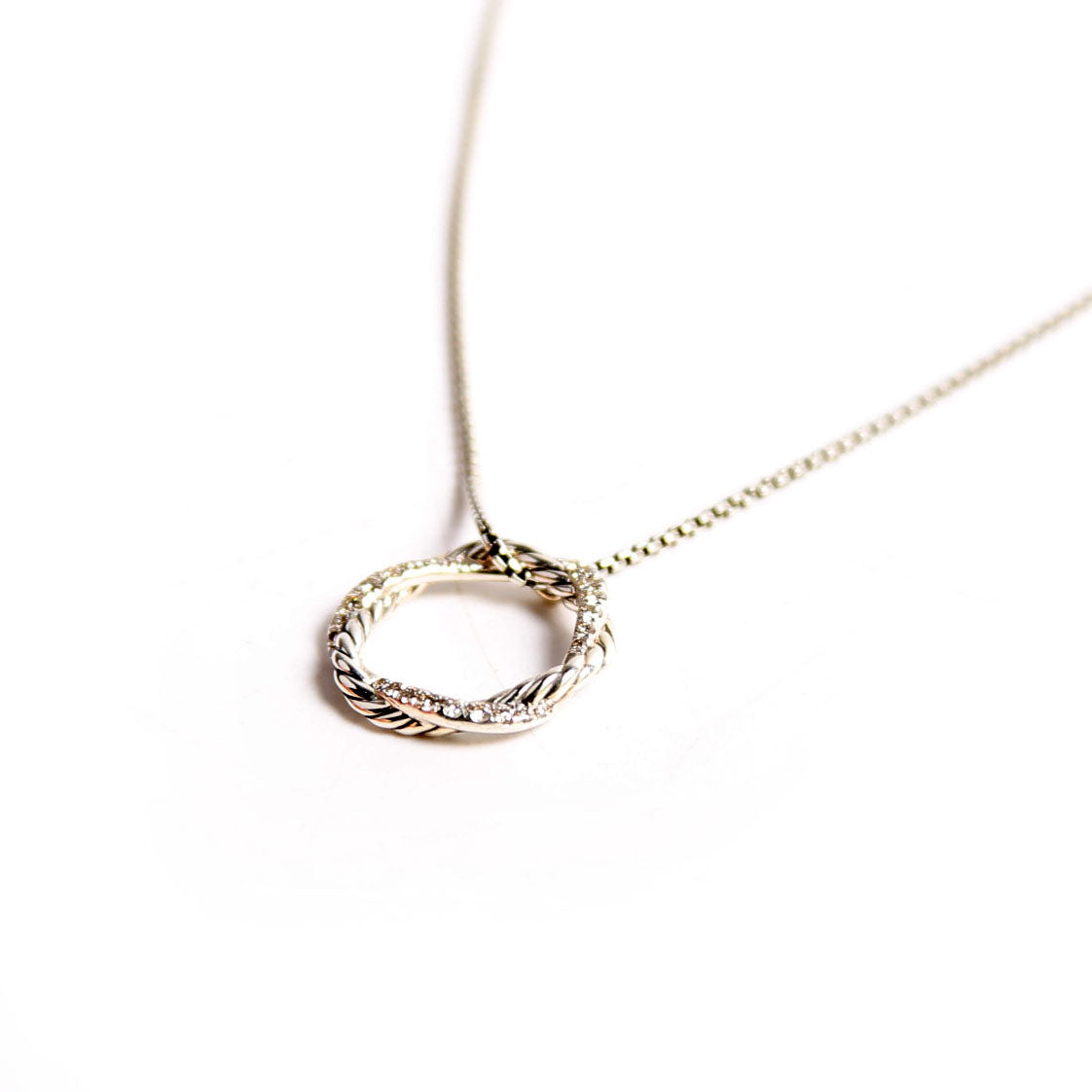 Petite Infinity Pendant Necklace 925/Pave