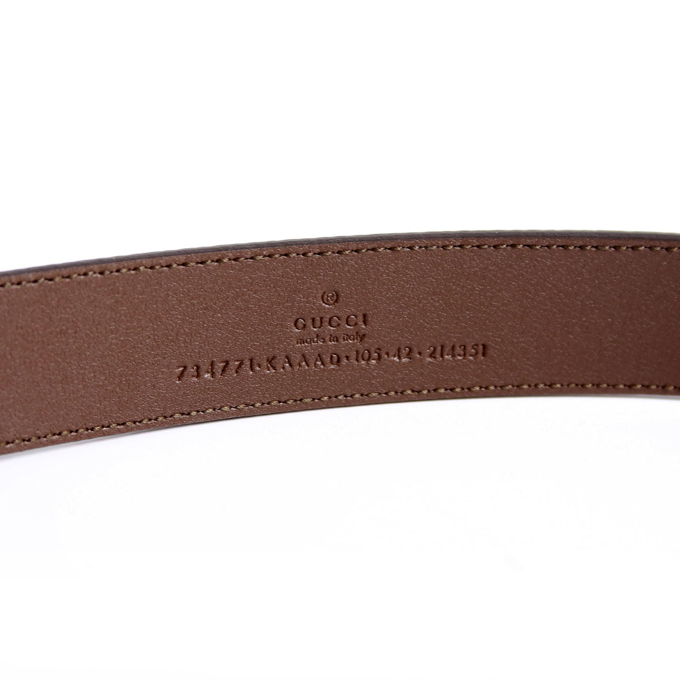 734771 GG Supreme Interlocking Size 105/42
