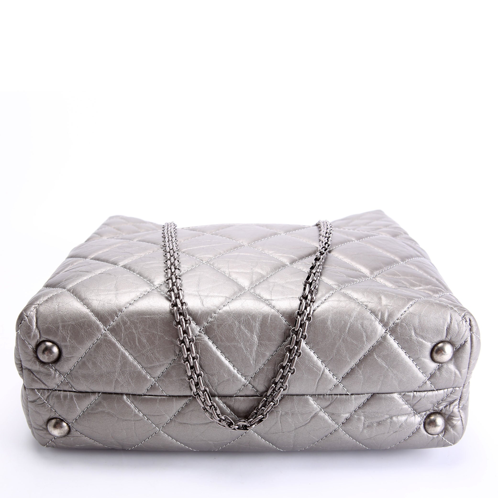 Reissue Tall Tote Quilted Aged Calfskin14M Silver