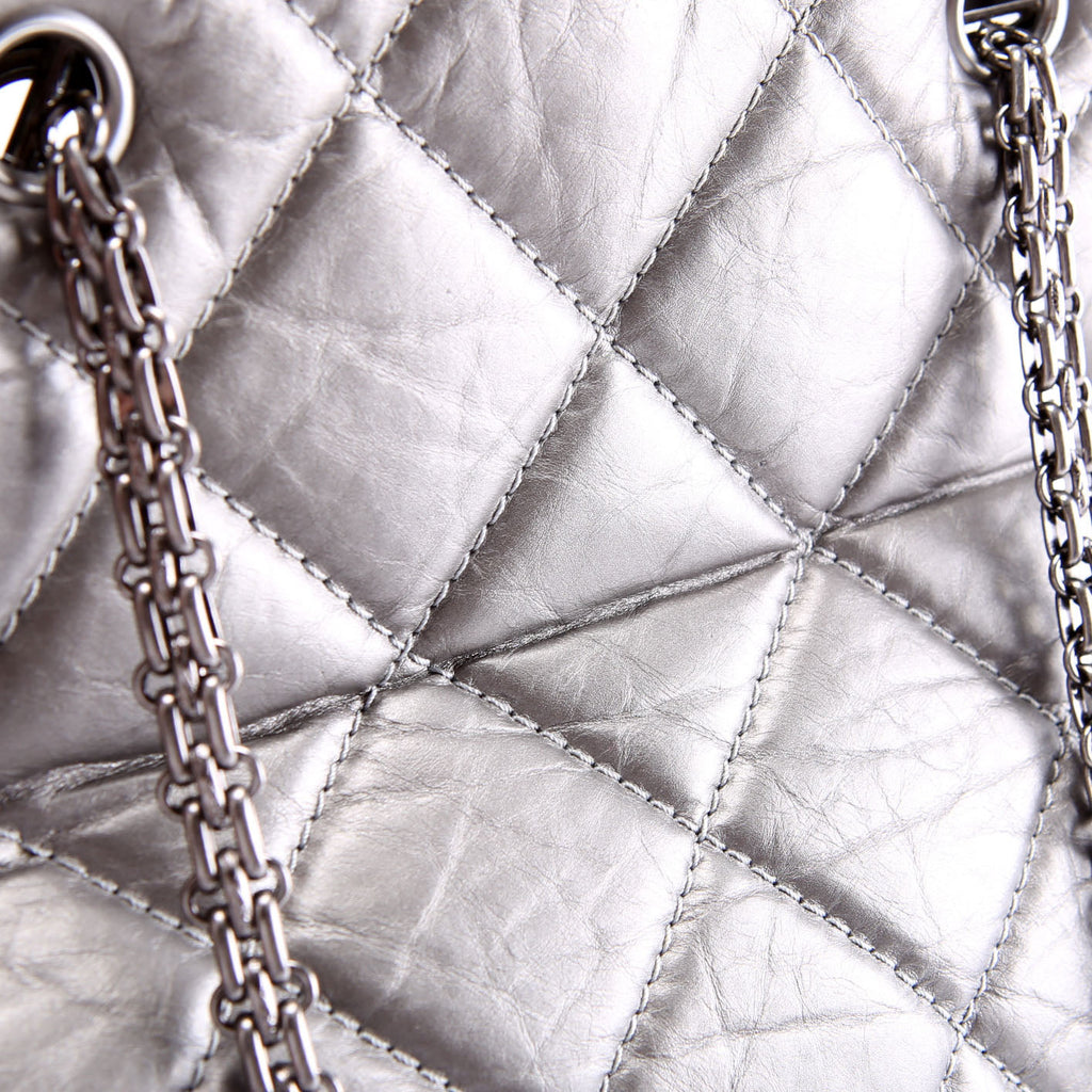 Reissue Tall Tote Quilted Aged Calfskin14M Silver