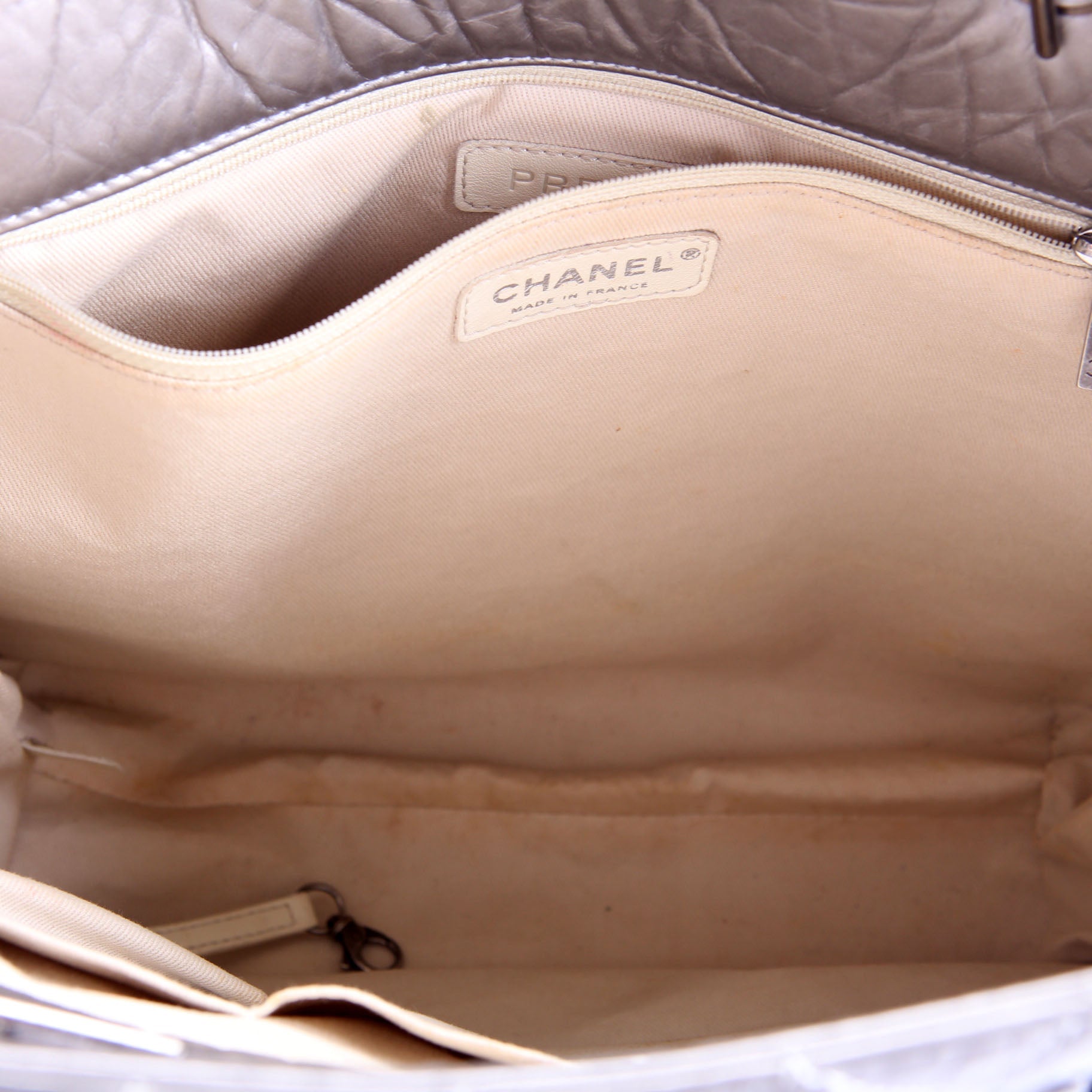 Reissue Tall Tote Quilted Aged Calfskin14M Silver