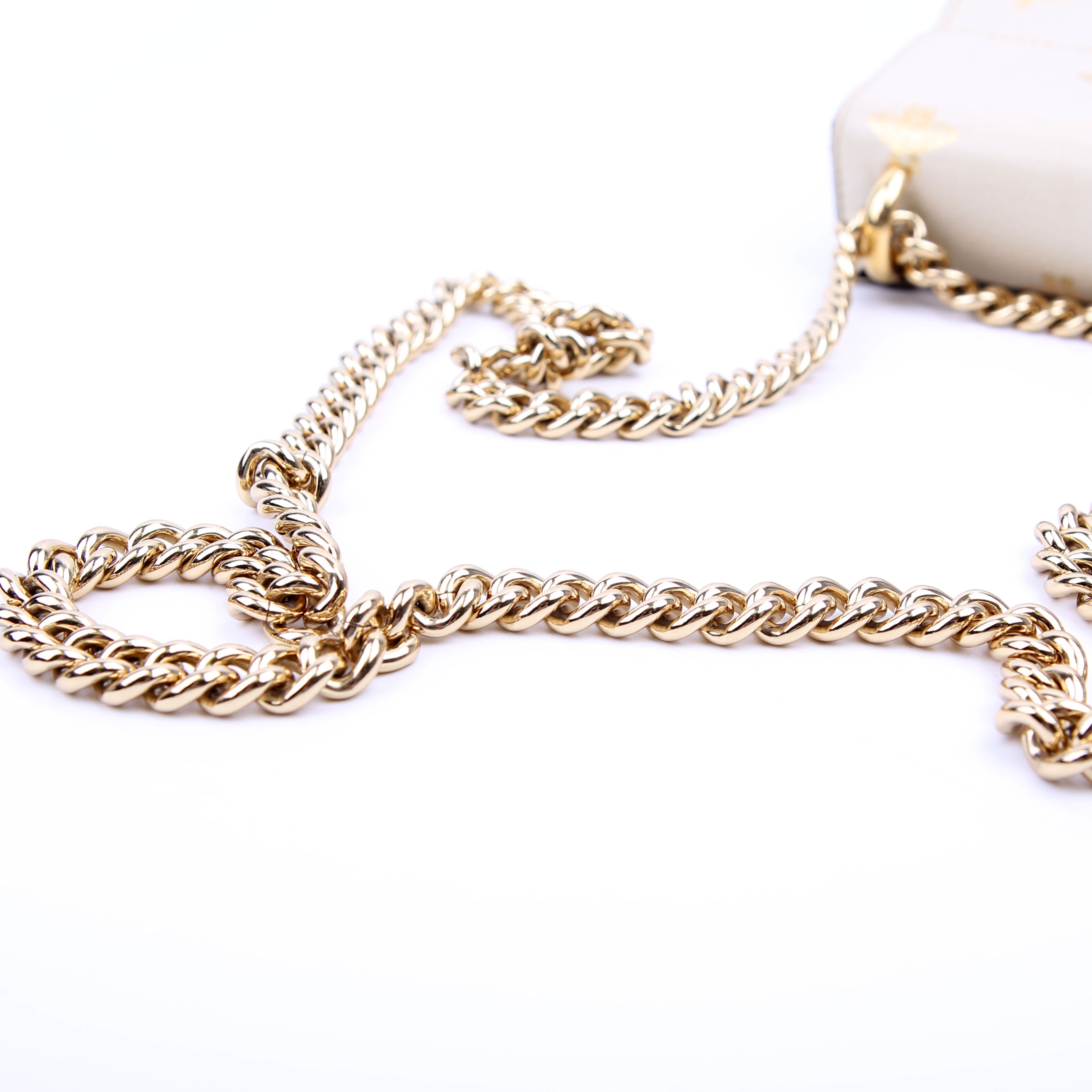 Gucci 432182 Padlock Bee Star Leather Small Cream