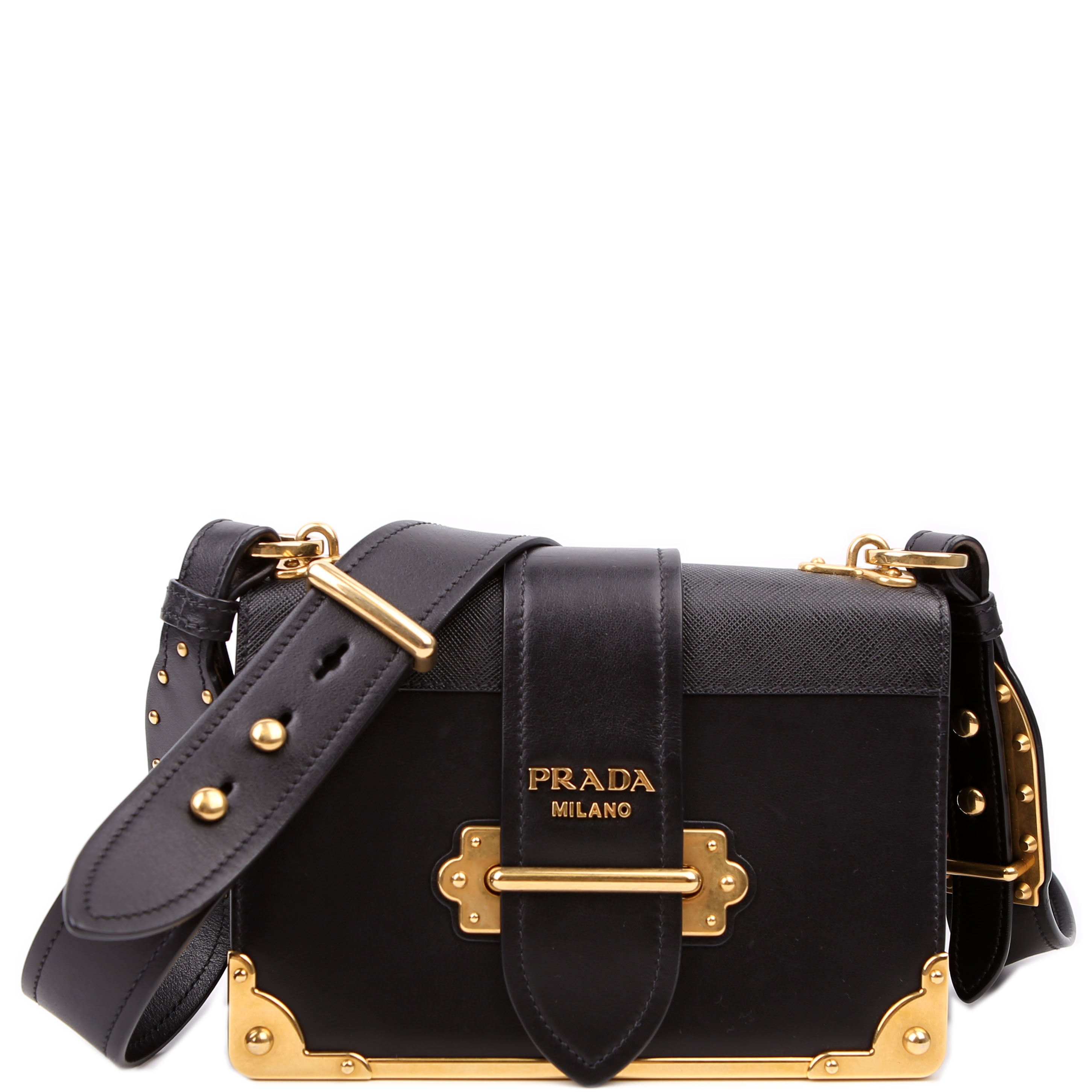 Cahier Bag Small Calfskin/Saffiano Black