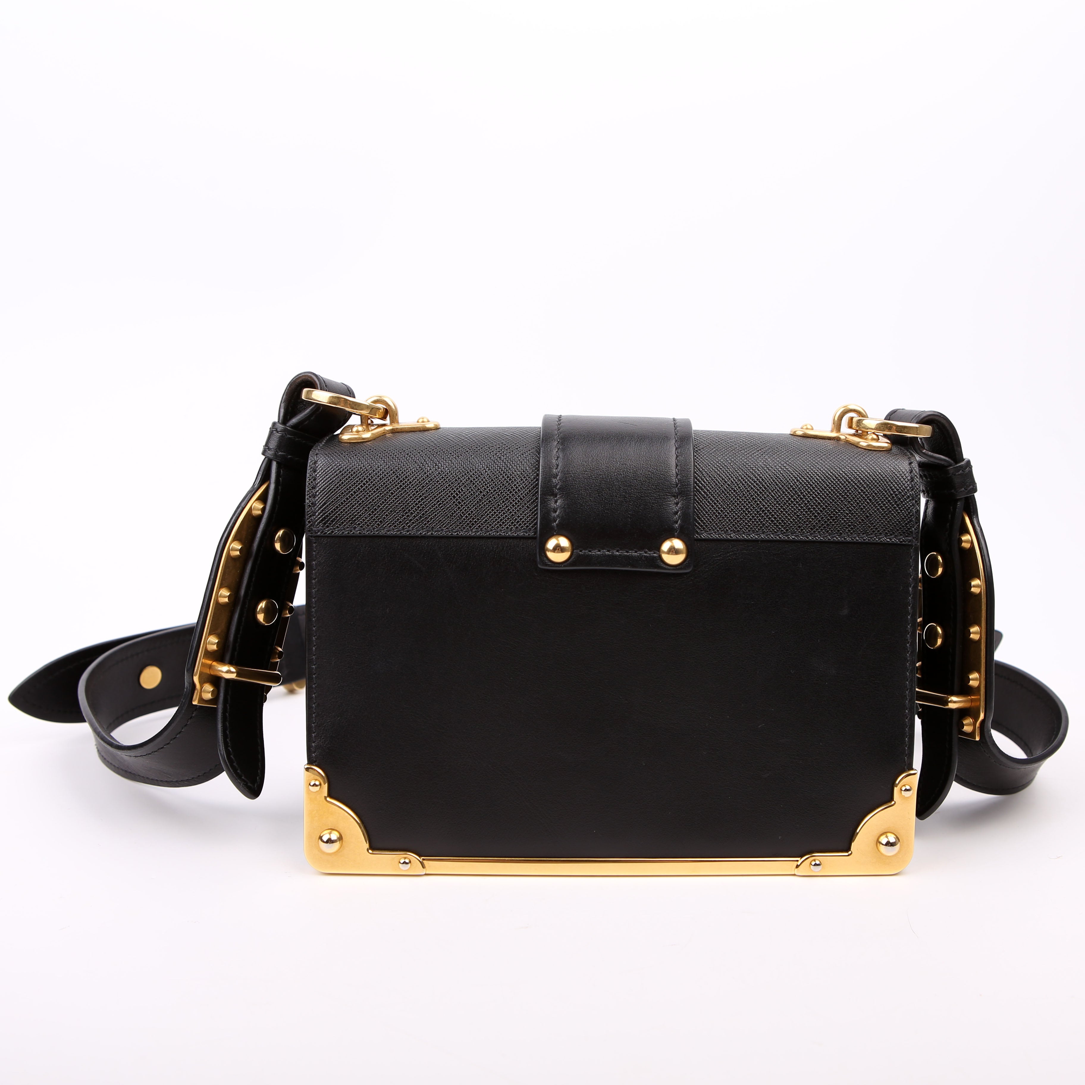 Cahier Bag Small Calfskin/Saffiano Black