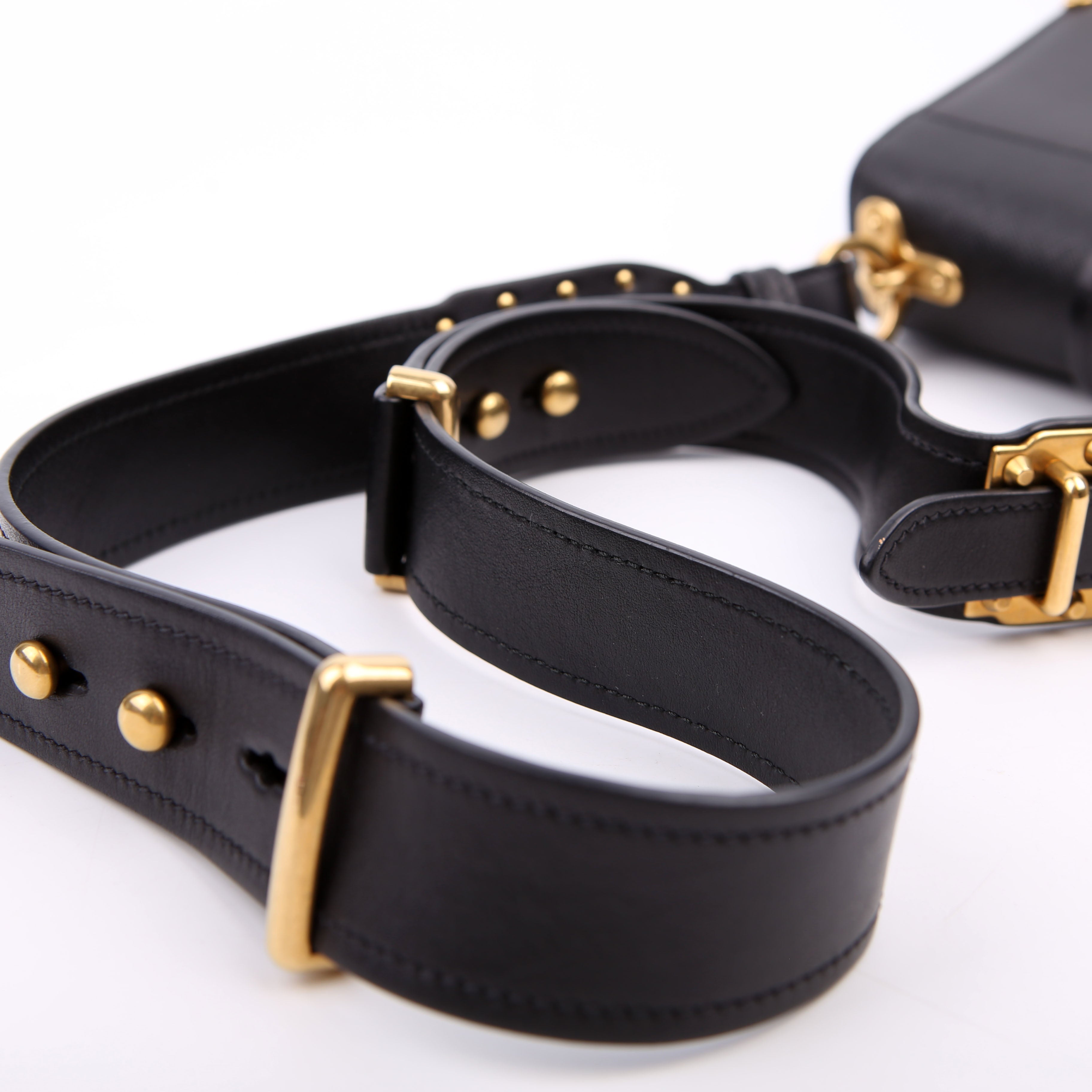 Cahier Bag Small Calfskin/Saffiano Black