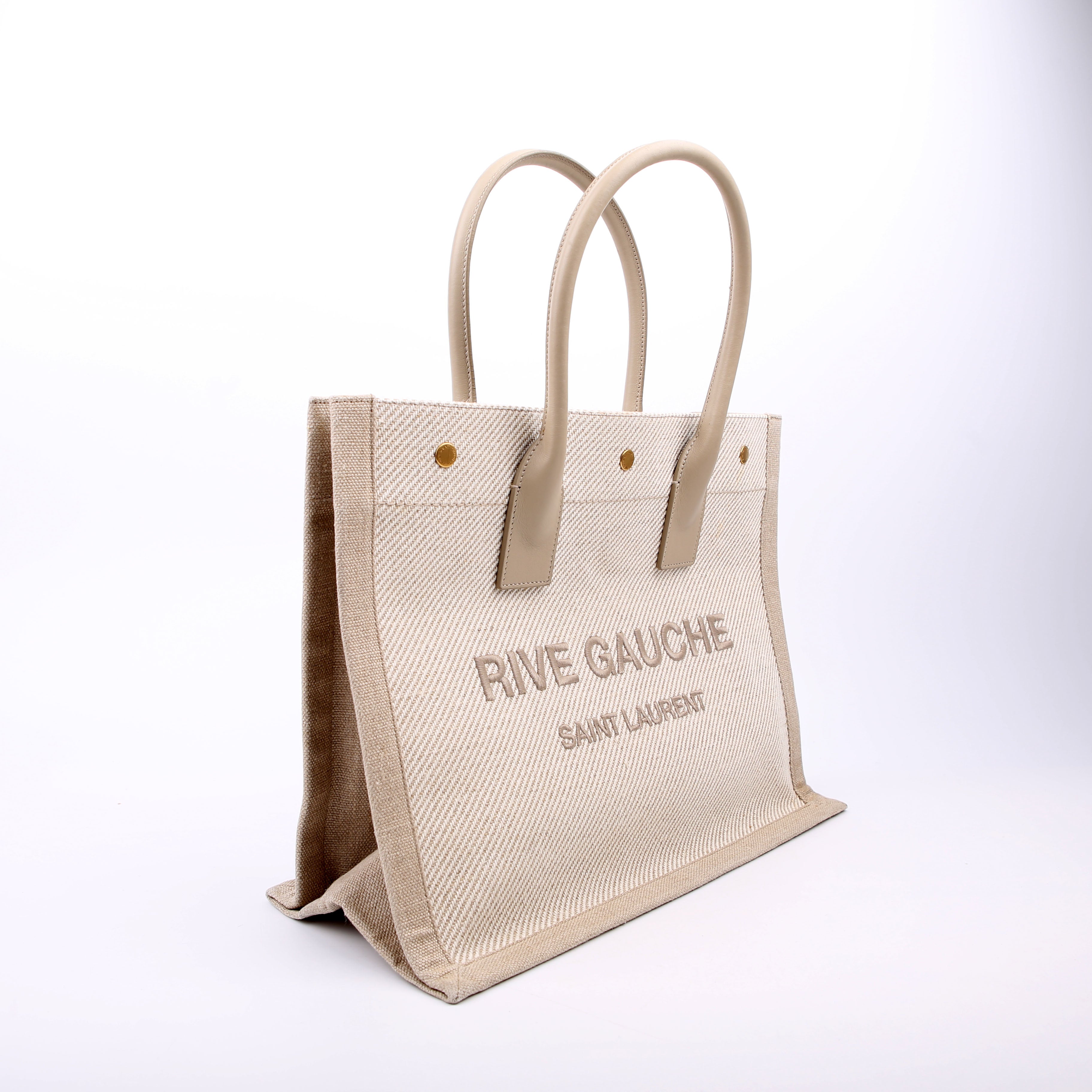 Rive Gauche Tote Bag Small Beige