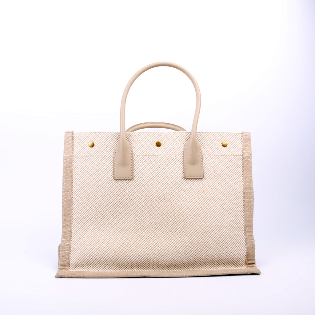 Rive Gauche Tote Bag Small Beige