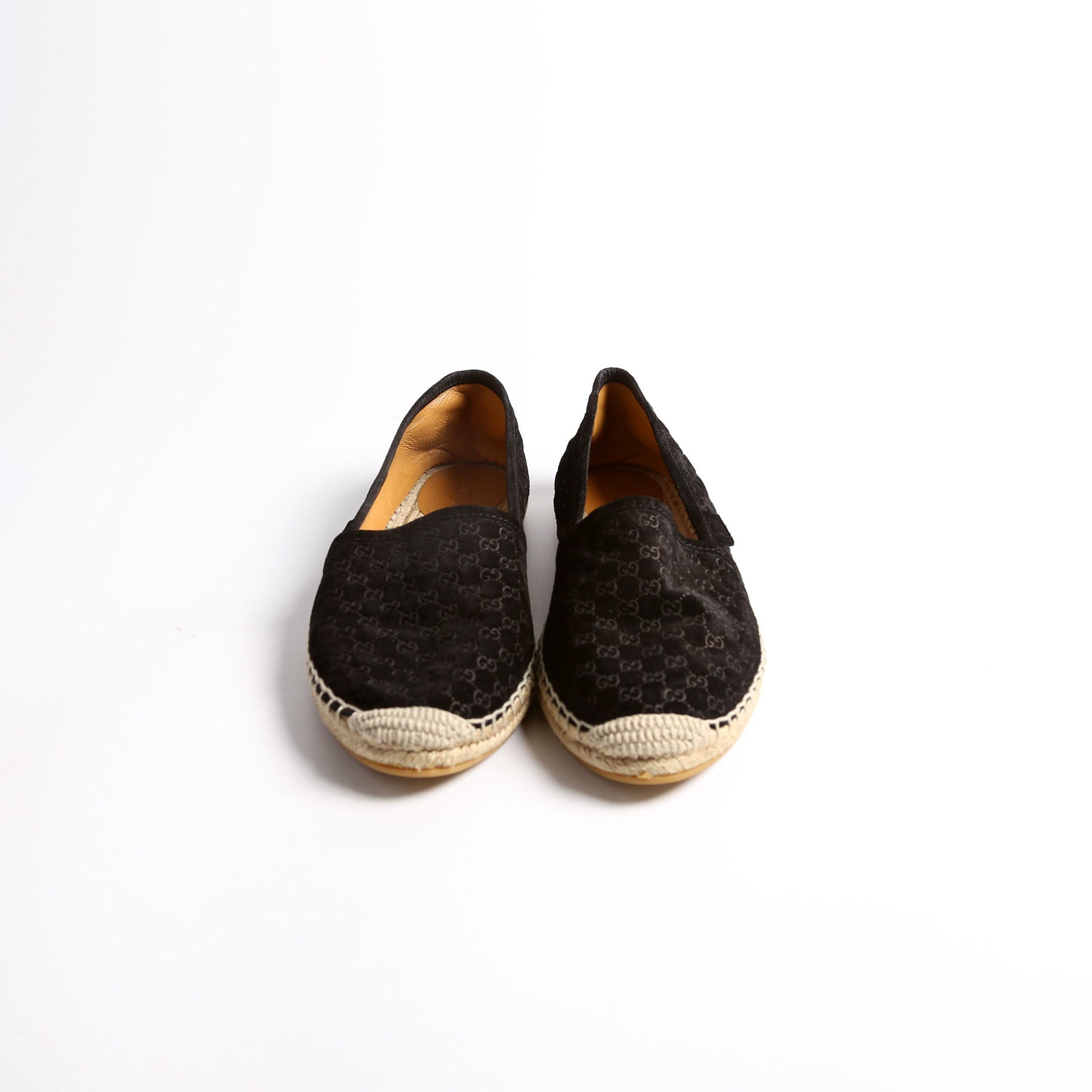 GG Espadrilles Size 38.5 Black