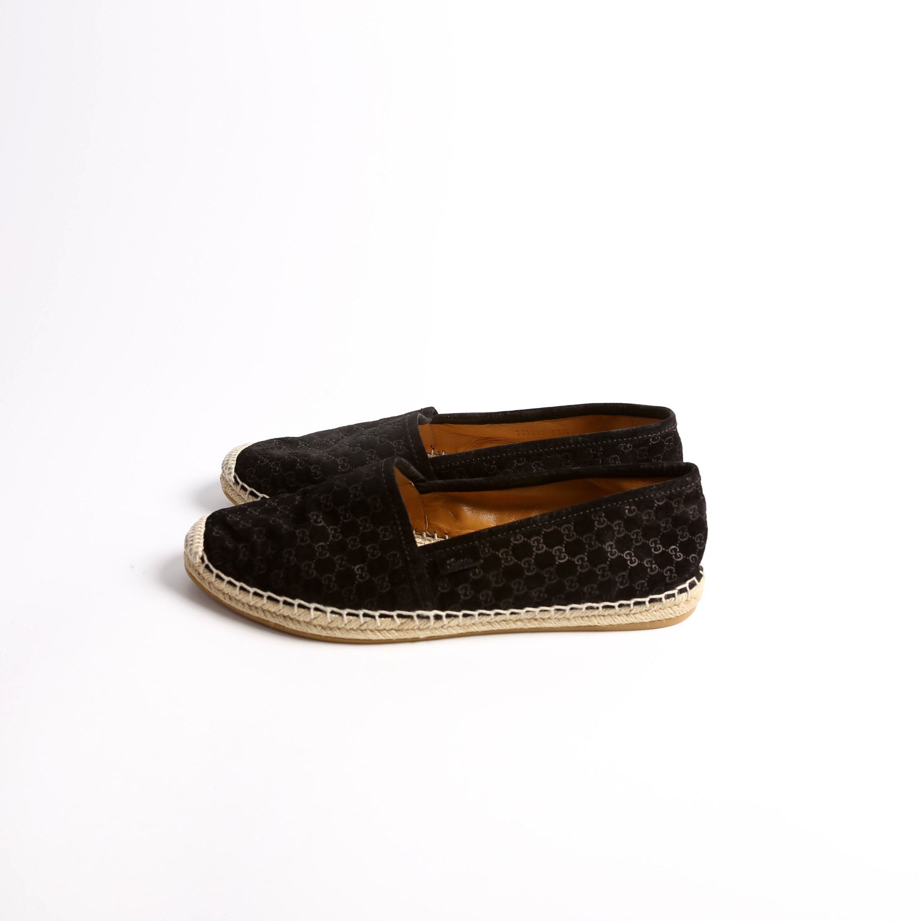 GG Espadrilles Size 38.5 Black