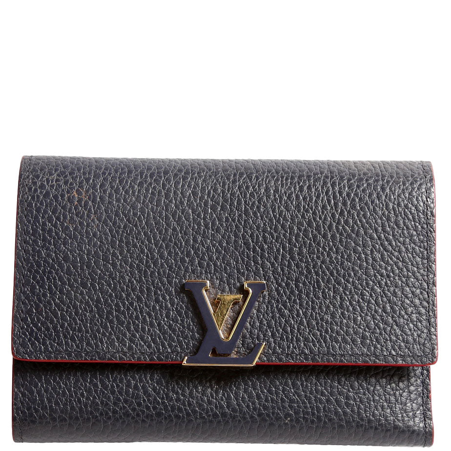 Capucines Wallet Compact Navy