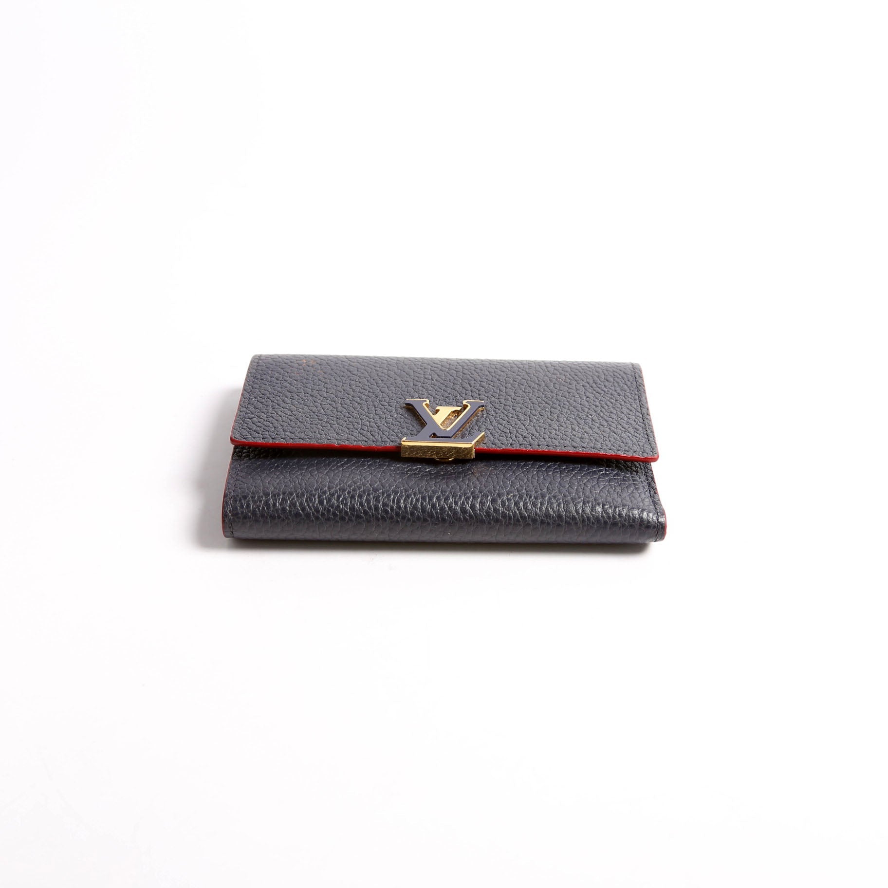 Capucines Wallet Compact Navy