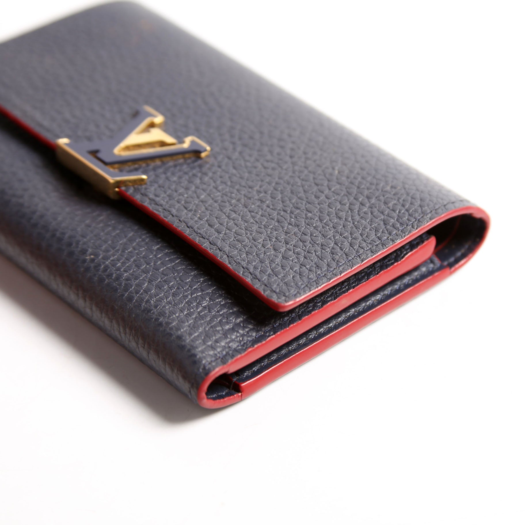 Capucines Wallet Compact Navy