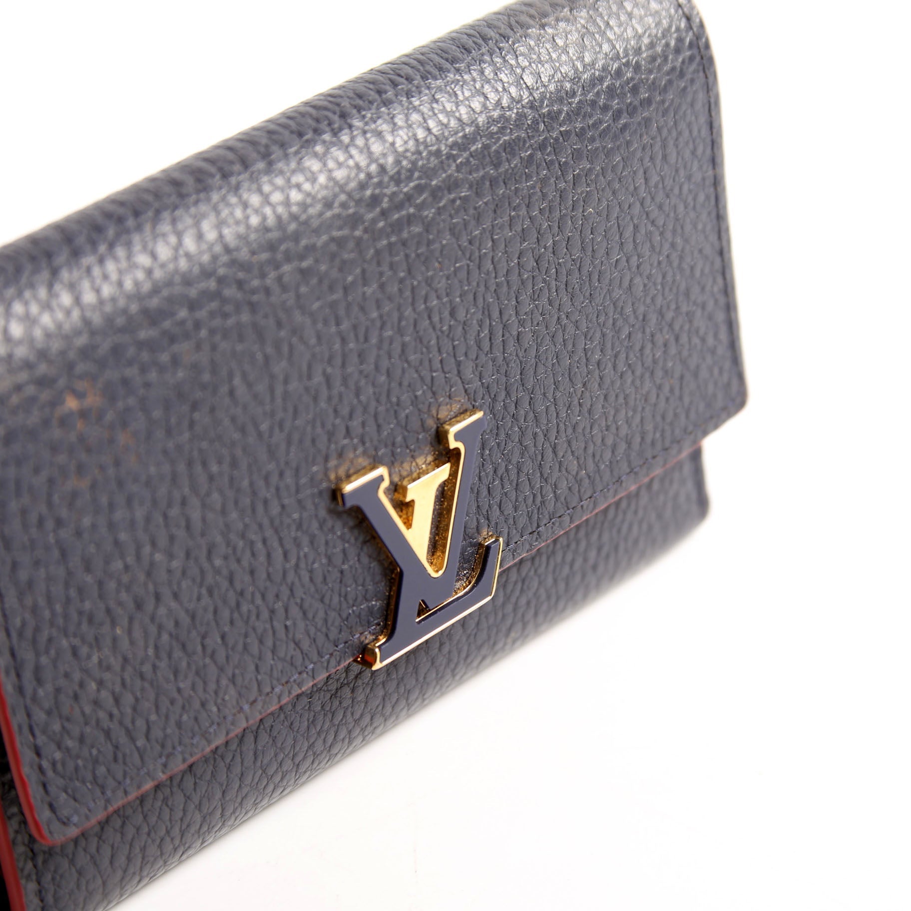 Capucines Wallet Compact Navy