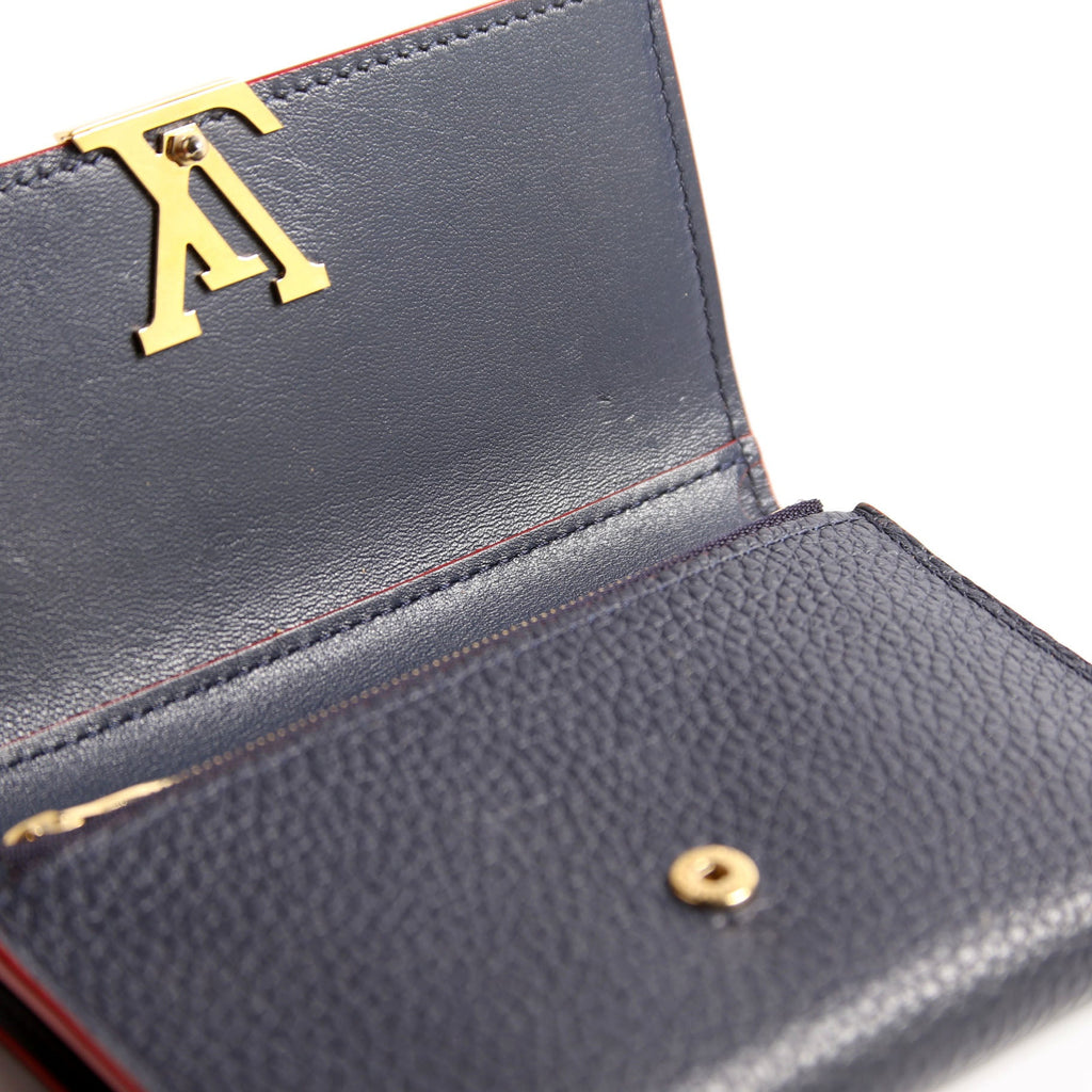 Capucines Wallet Compact Navy