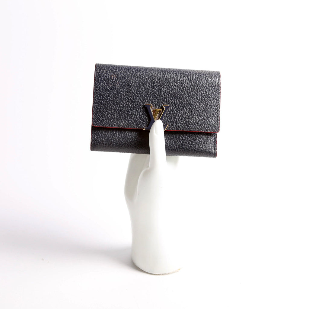 Capucines Wallet Compact Navy