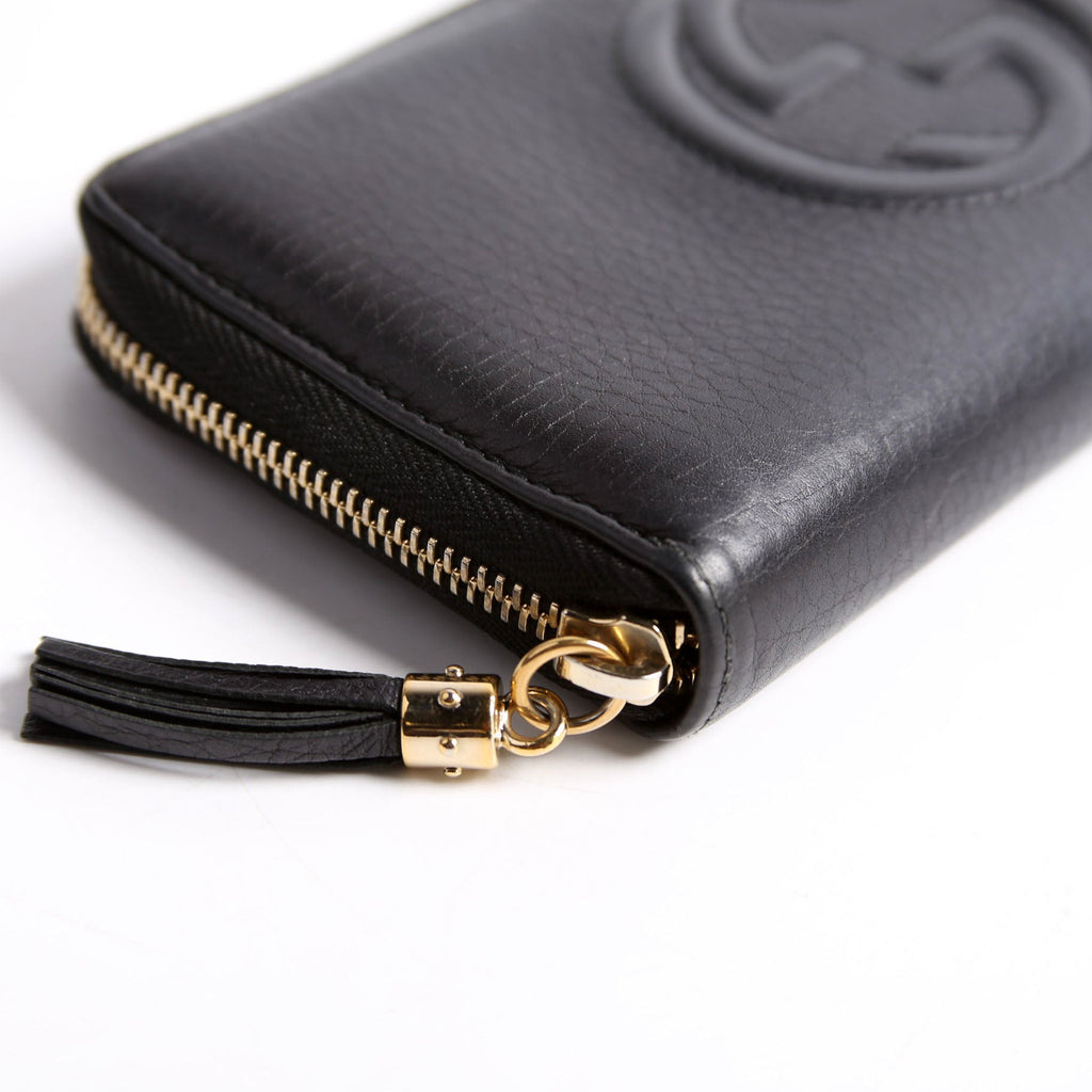 308004 Soho Zippy Wallet Black