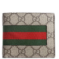 779849 GG Supreme Web Bi-Fold Wallet