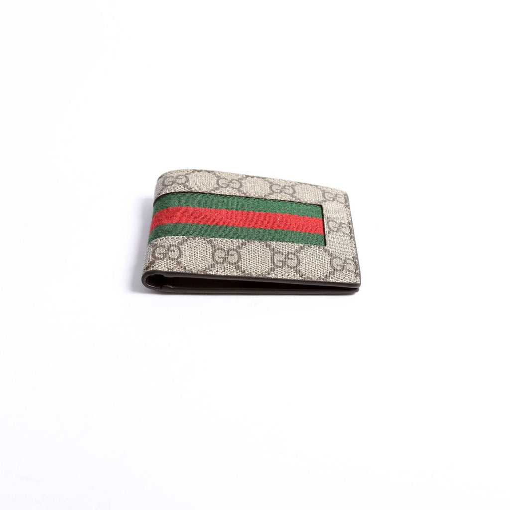 779849 GG Supreme Web Bi-Fold Wallet