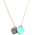 Please Return To Double Heart Bead Chain