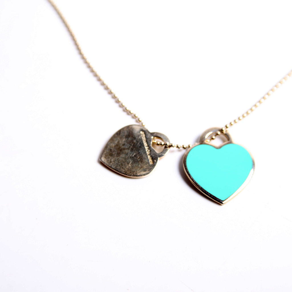 Please Return To Double Heart Bead Chain