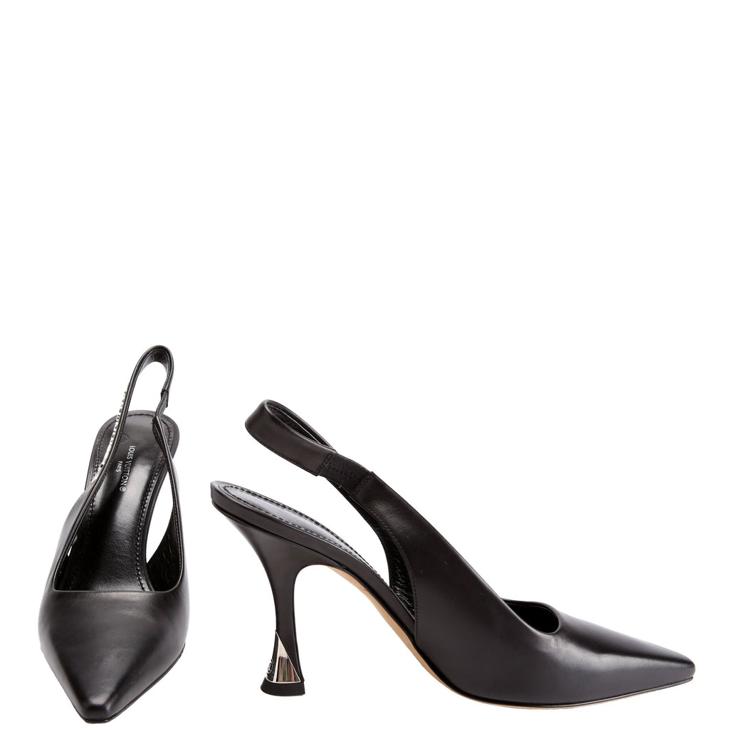Sparkle Slingback Pumps Size 37 Black