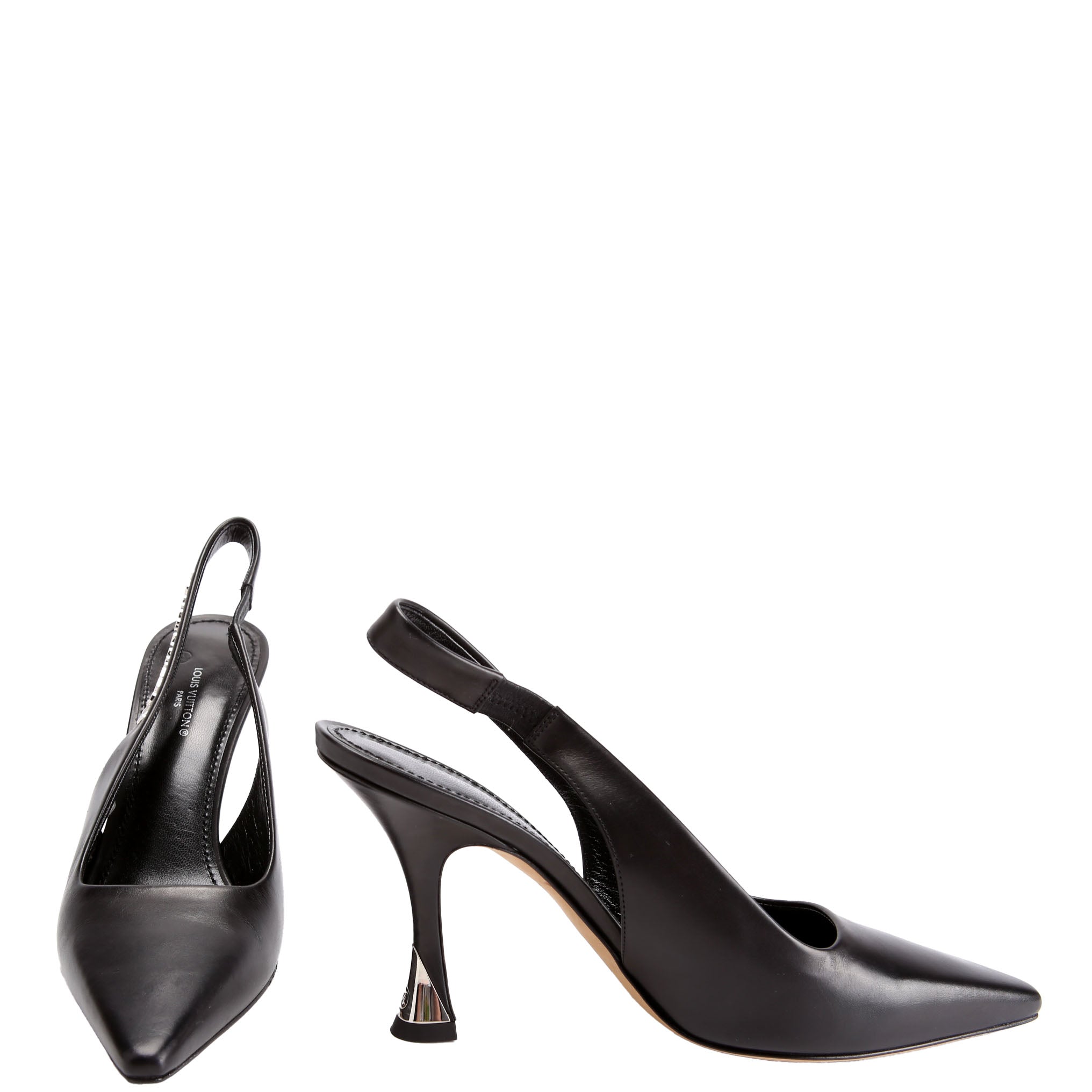 Sparkle Slingback Pumps Size 37 Black