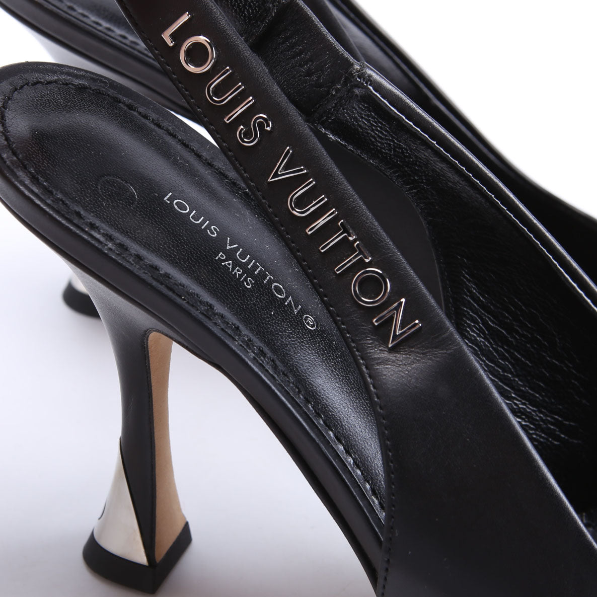 Sparkle Slingback Pumps Size 37 Black