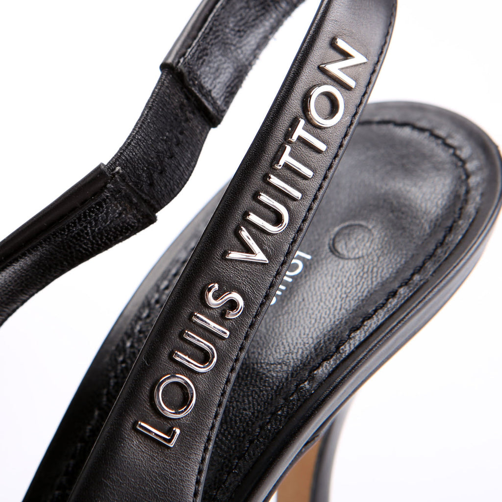 Sparkle Slingback Pumps Size 37 Black
