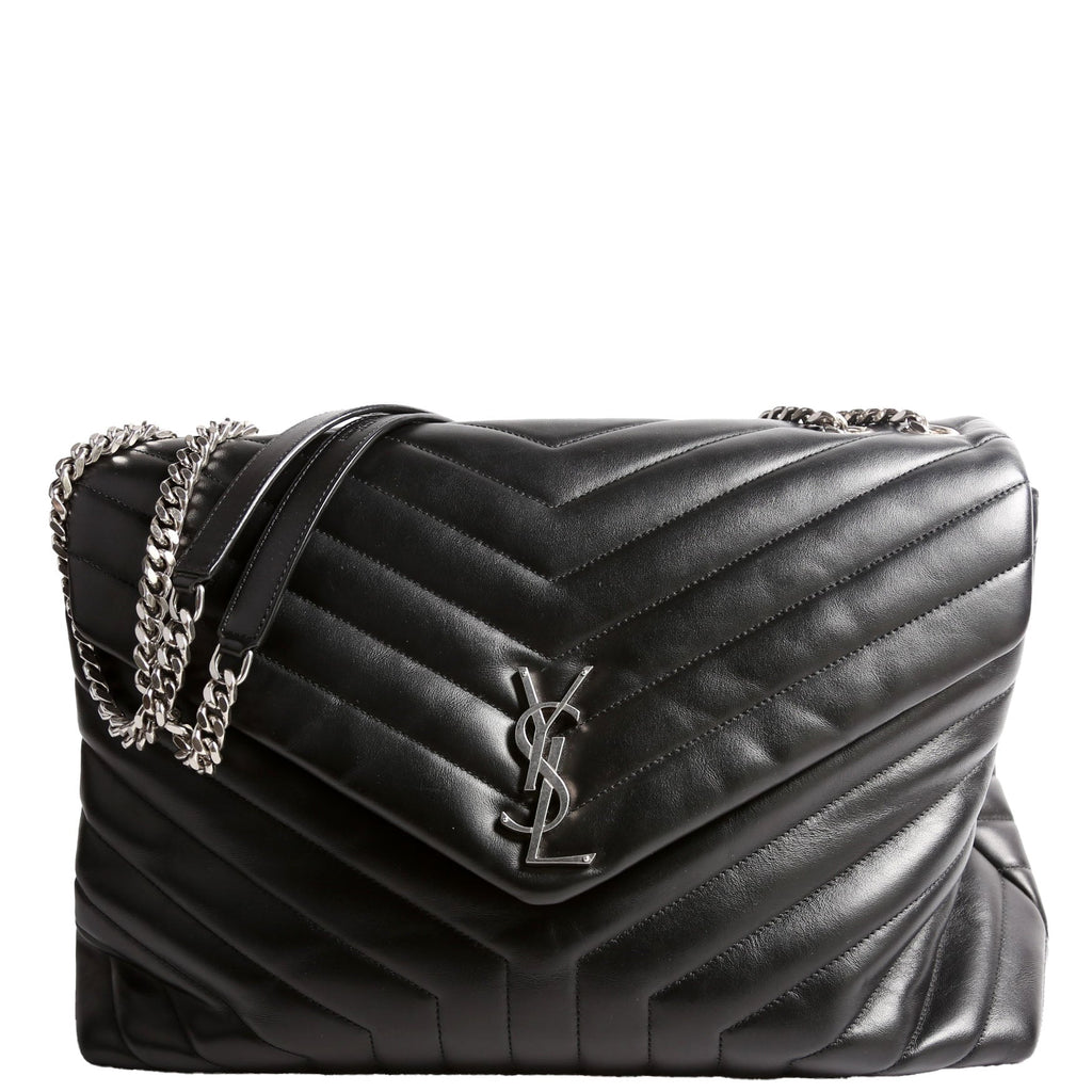 SAINT LAURENT Loulou Satchel Large 574947 Black