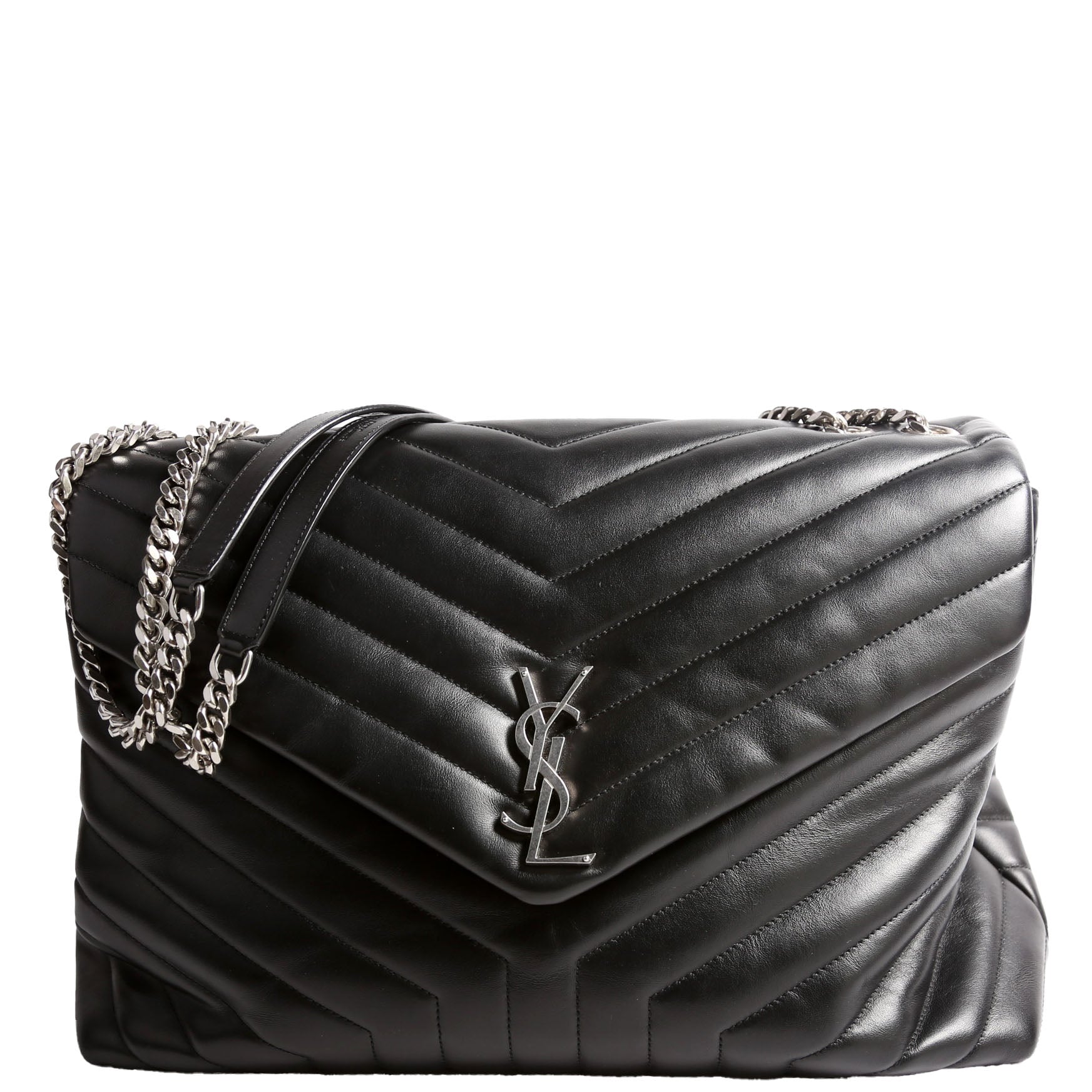 SAINT LAURENT Loulou Satchel Large 574947 Black