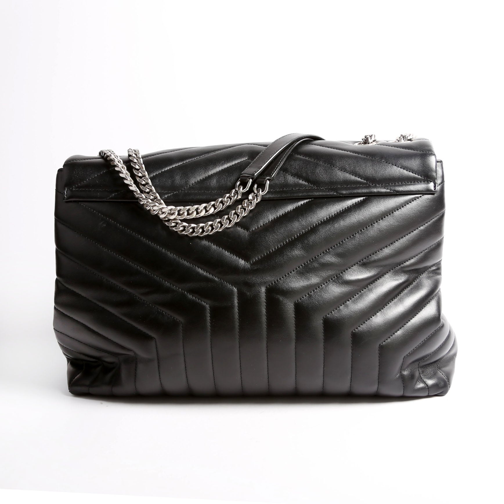 SAINT LAURENT Loulou Satchel Large 574947 Black