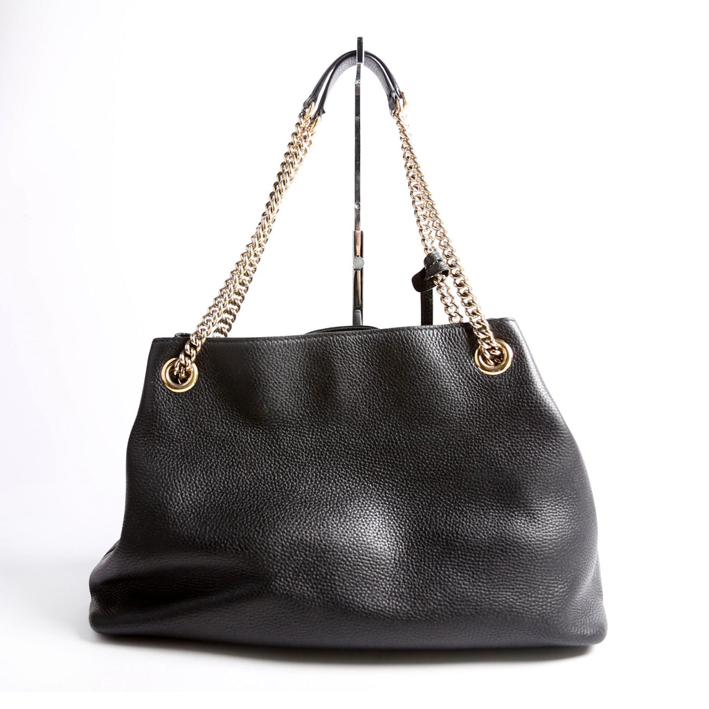 536196 Soho Chain Tote Newer Black