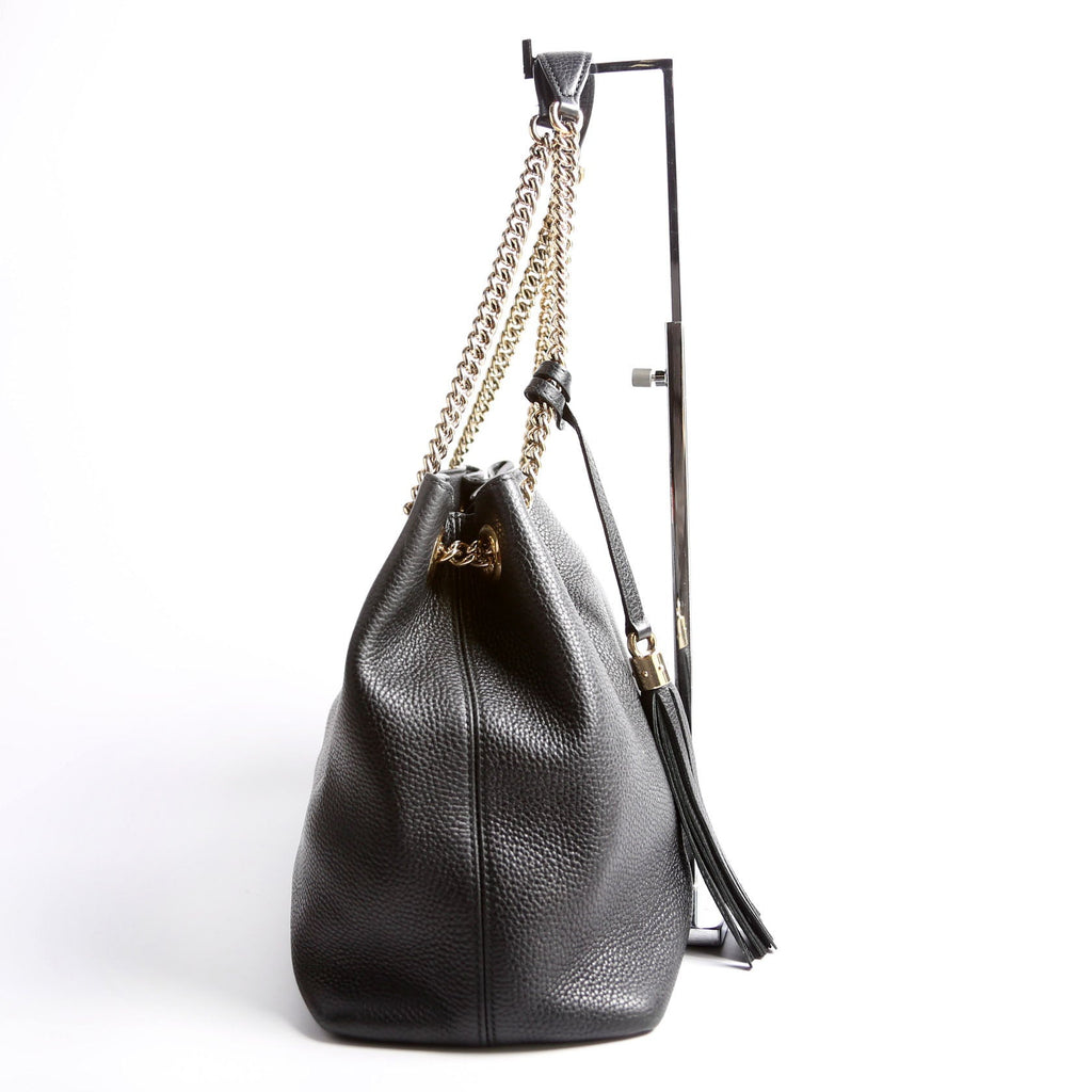 536196 Soho Chain Tote Newer Black