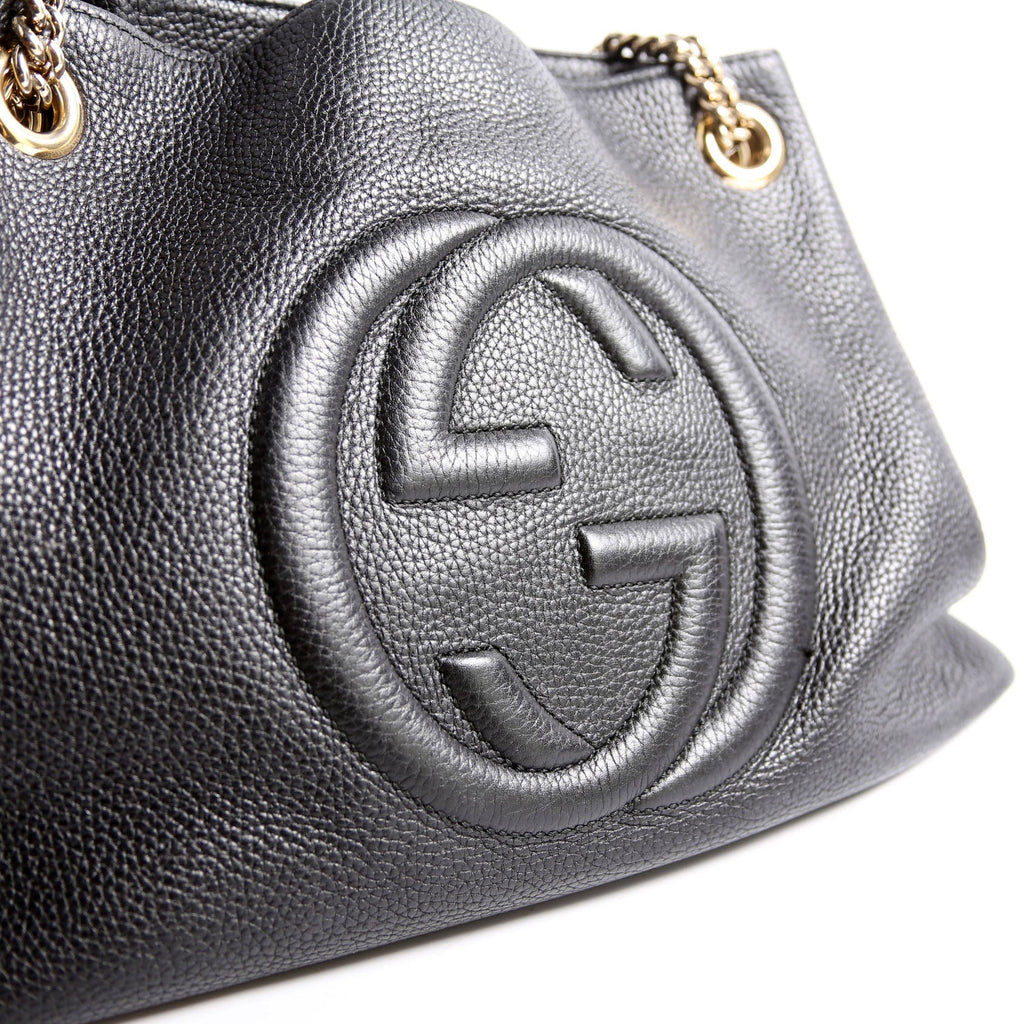 536196 Soho Chain Tote Newer Black