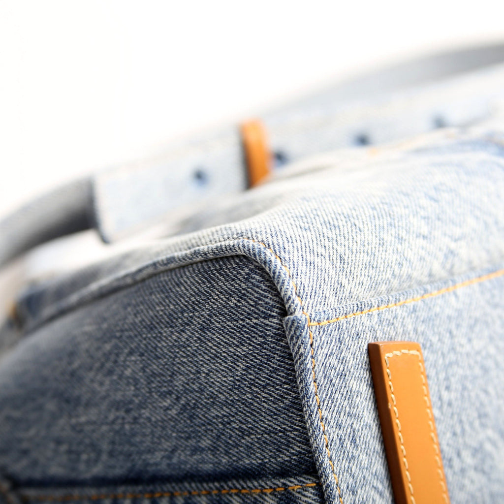 Mini Antigona Lock Denim