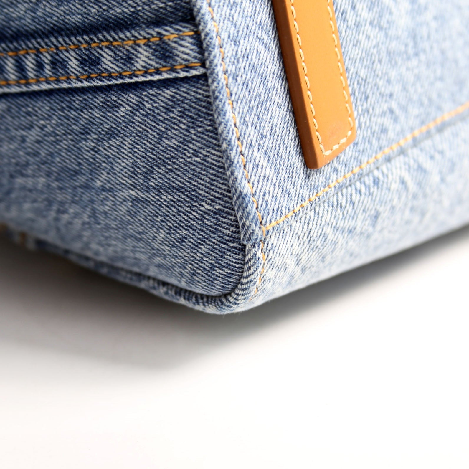 Mini Antigona Lock Denim