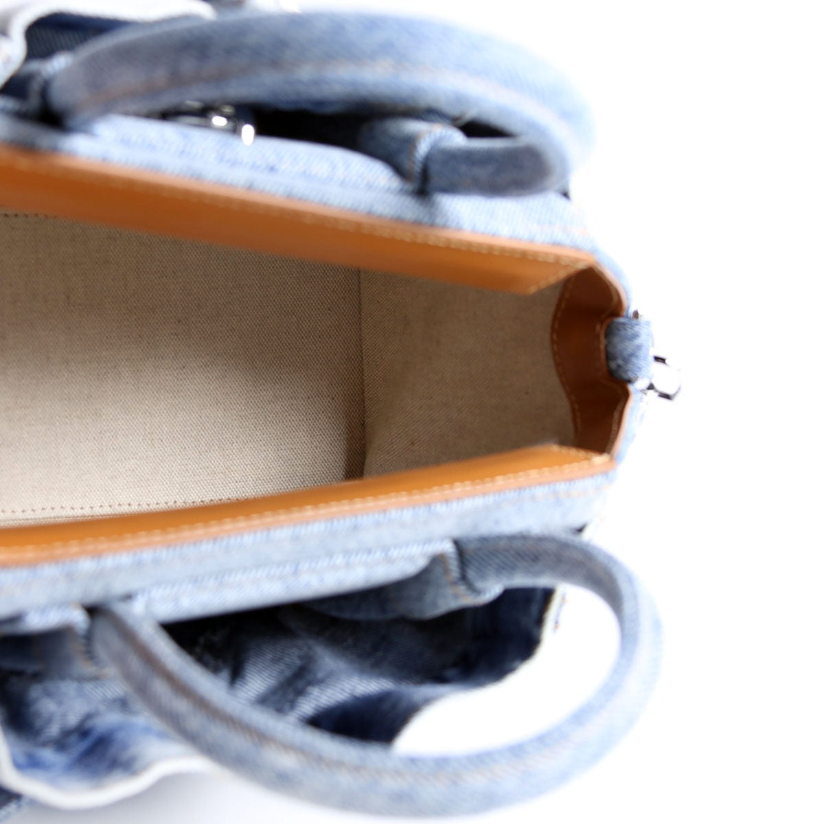 Mini Antigona Lock Denim
