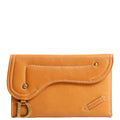 Saddle Wallet Calfskin Brown