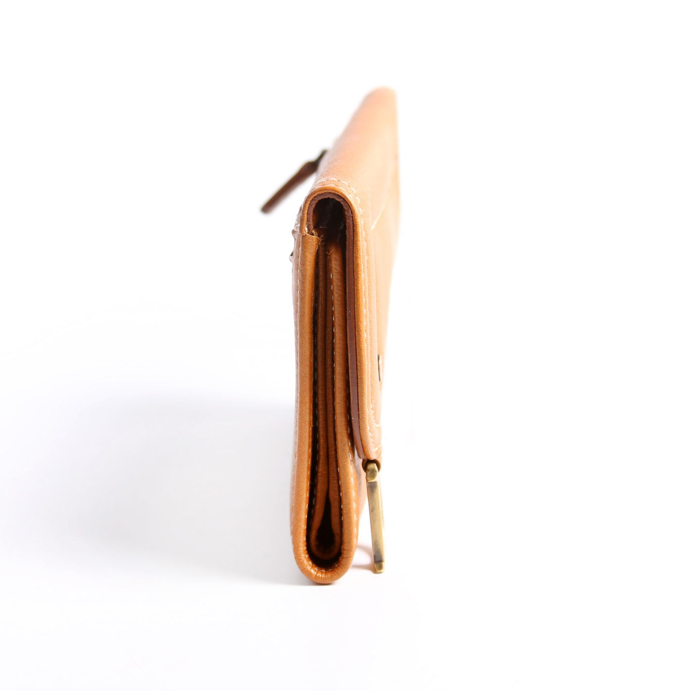 Saddle Wallet Calfskin Brown