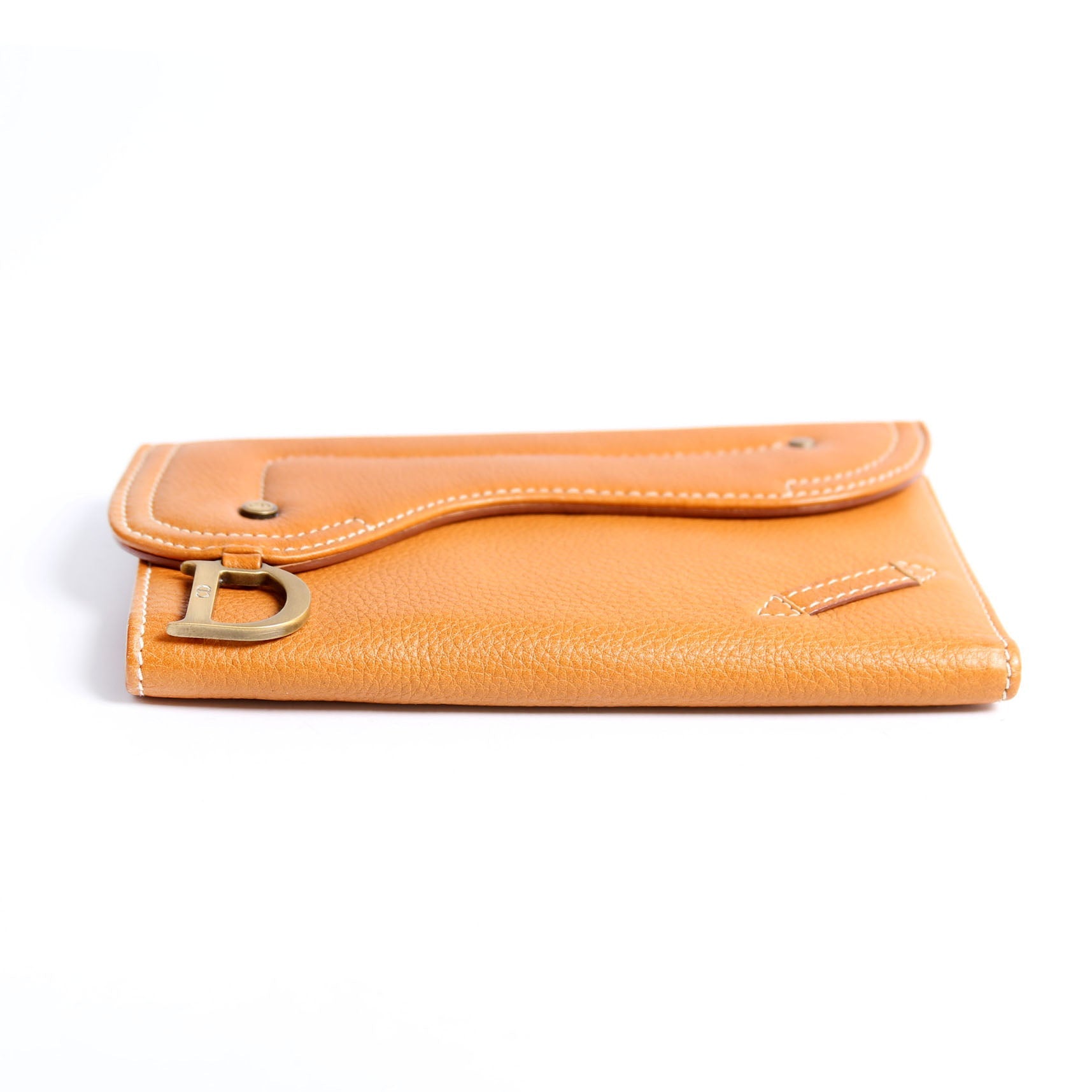 Saddle Wallet Calfskin Brown
