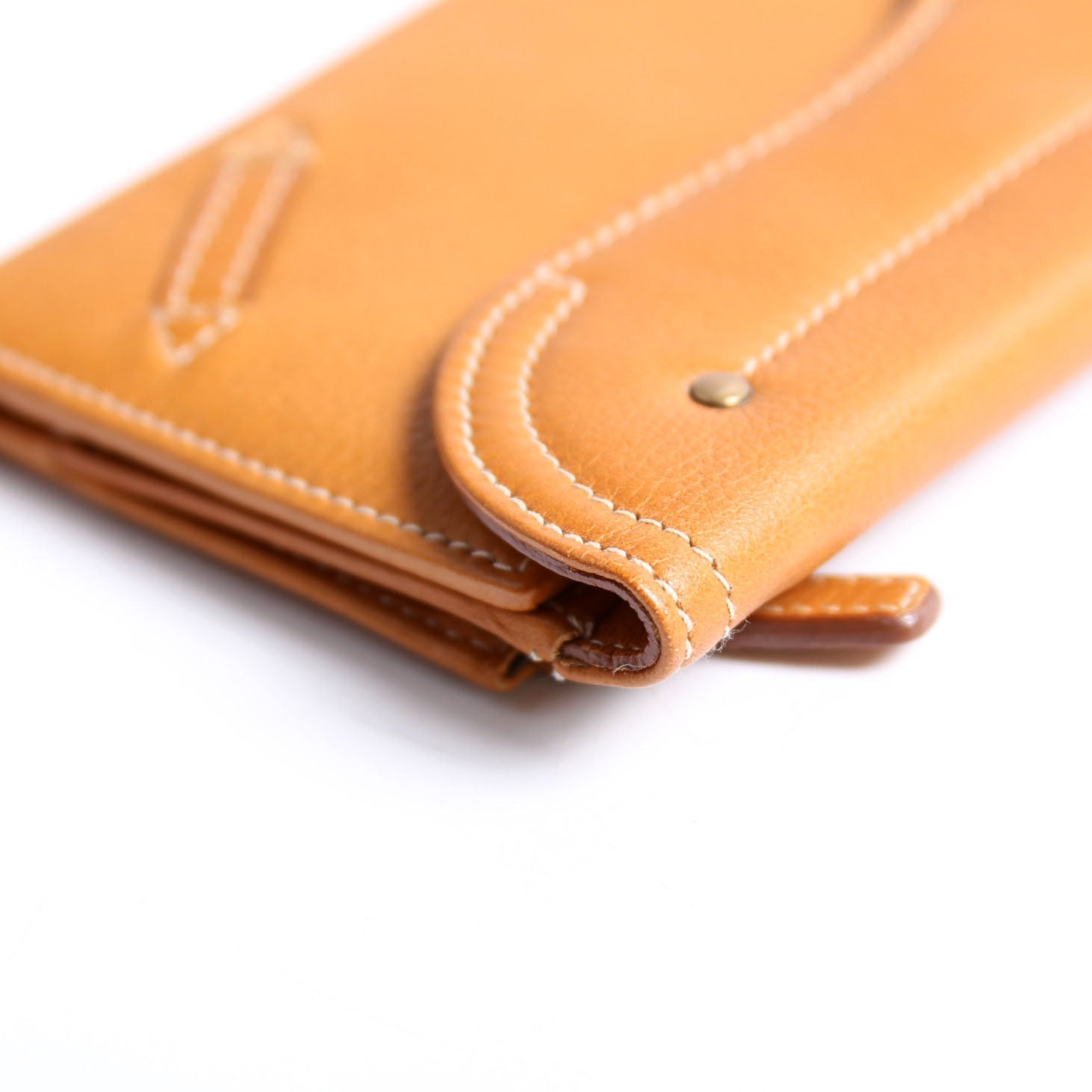 Saddle Wallet Calfskin Brown