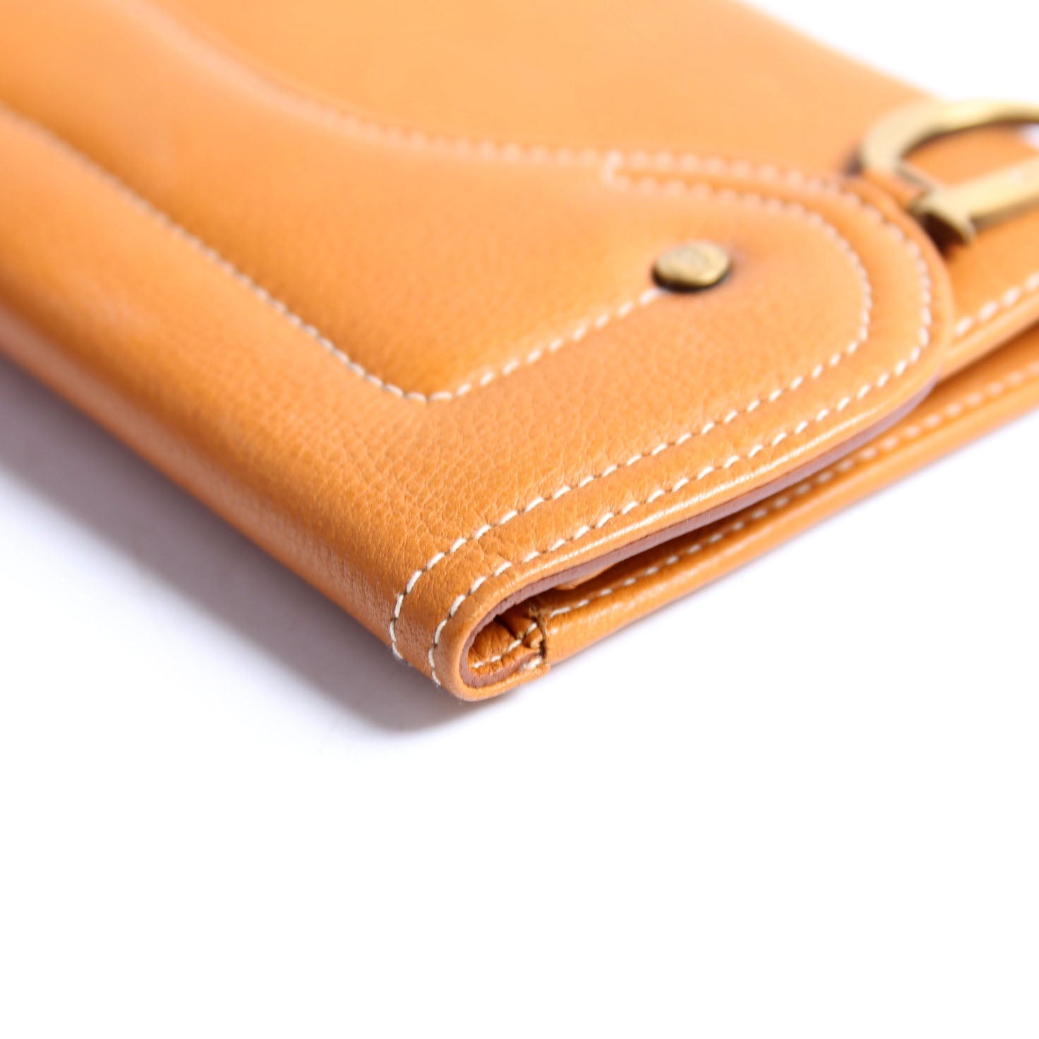 Saddle Wallet Calfskin Brown