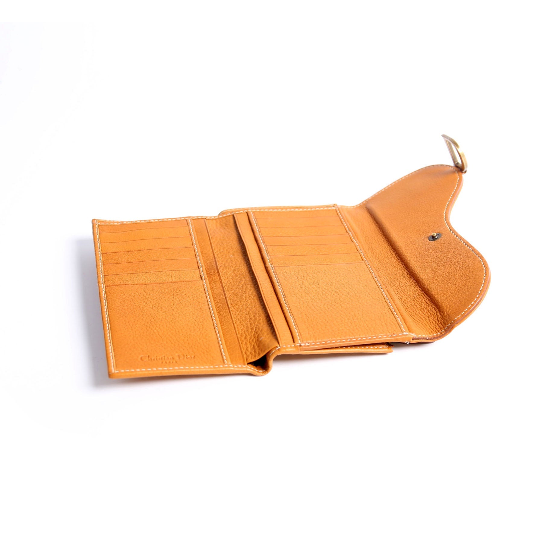 Saddle Wallet Calfskin Brown