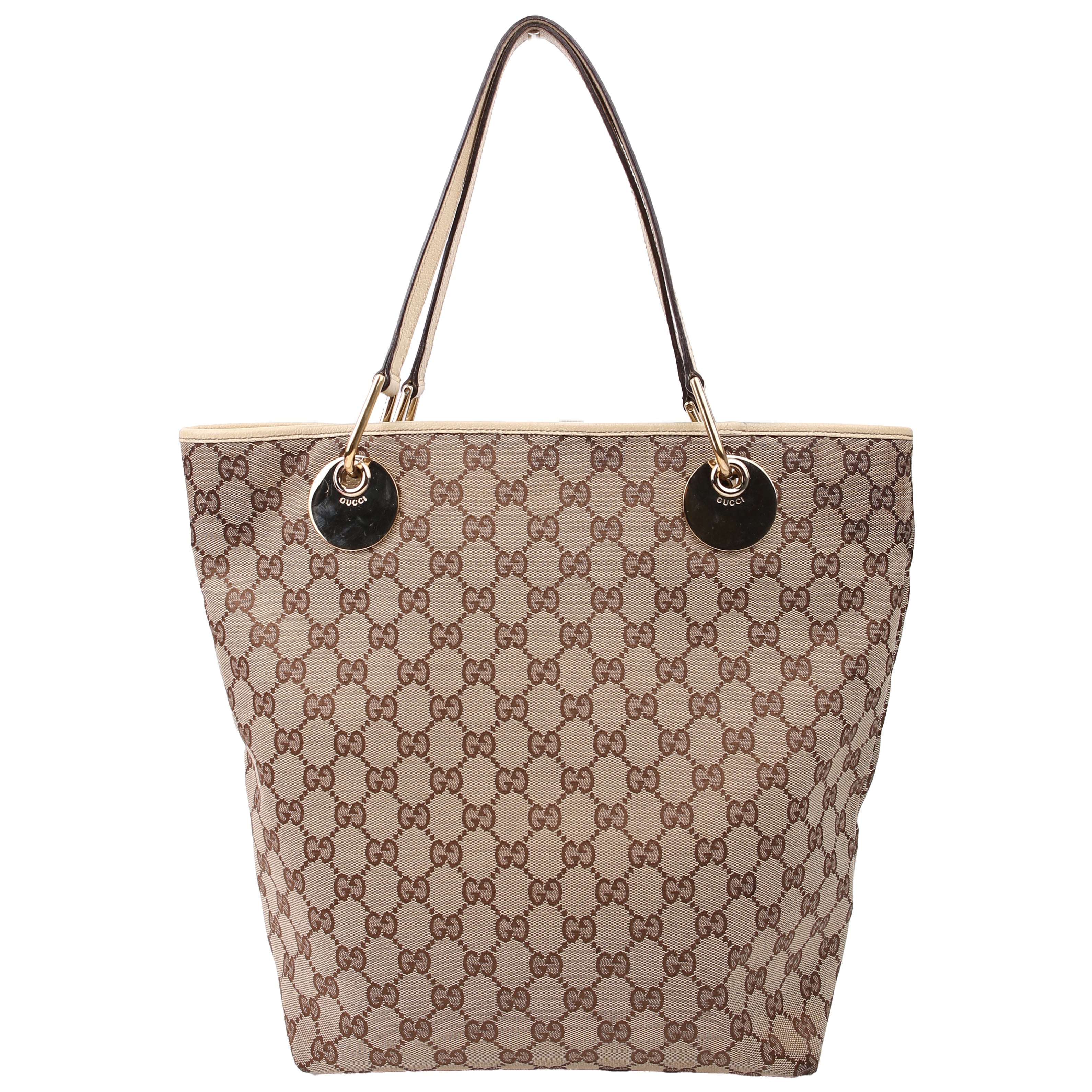 120836 GG Supreme Eclipse Tote Large Tan