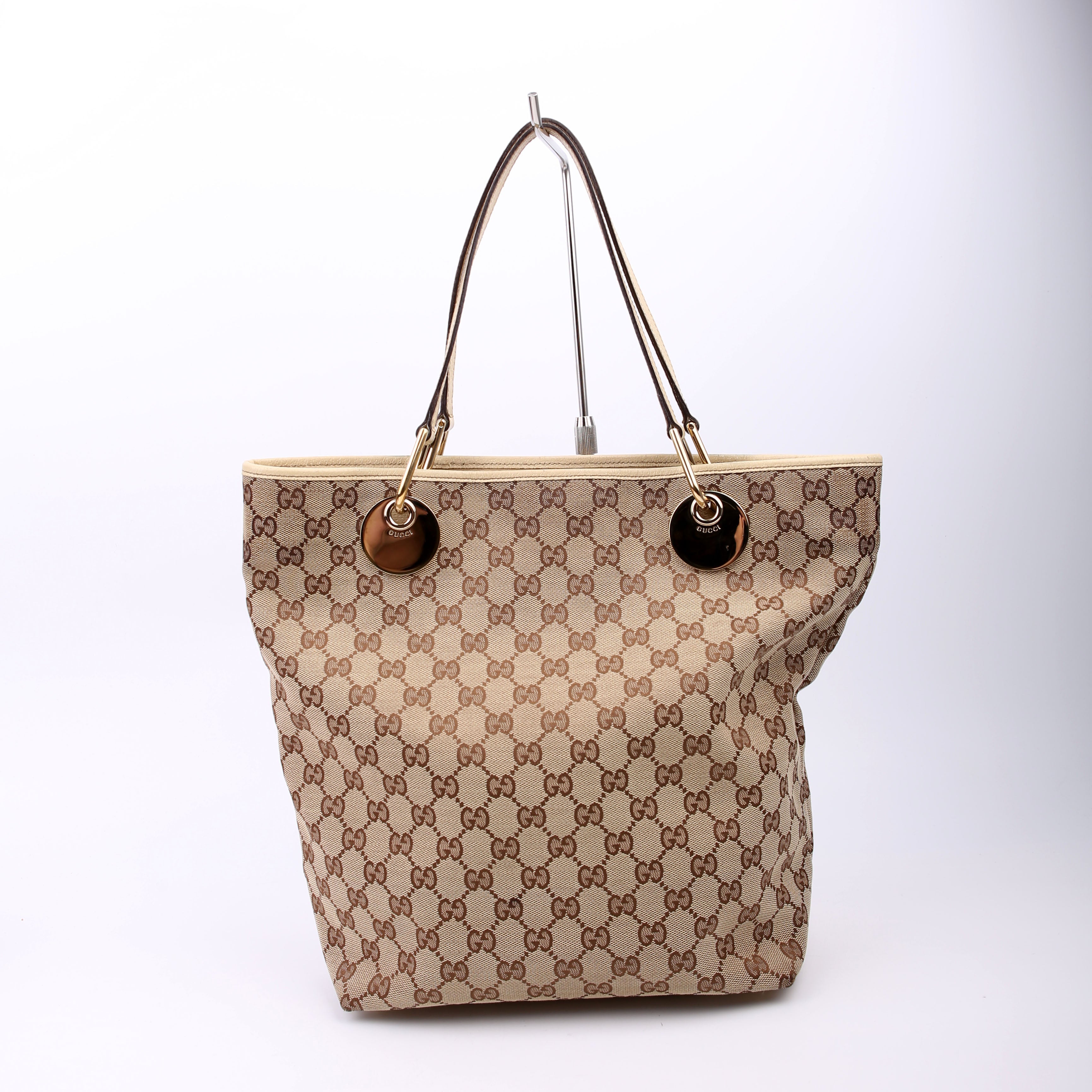120836 GG Supreme Eclipse Tote Large Tan