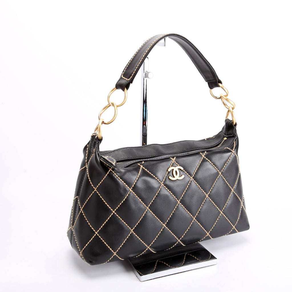 Wild Stitch Surpique Hobo Vintage 7M Black/Beige