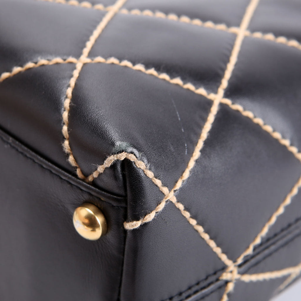 Wild Stitch Surpique Hobo Vintage 7M Black/Beige