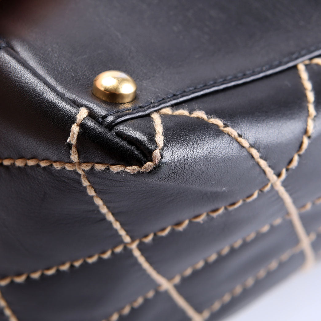 Wild Stitch Surpique Hobo Vintage 7M Black/Beige