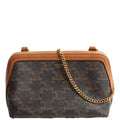 Clutch With Chain Triomphe Canvas