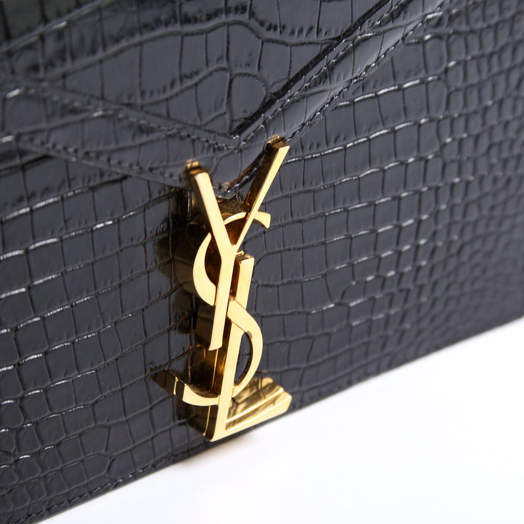 Grain De Poudre Cassandra Crocodile Embossed Chain Bag Medium 532750